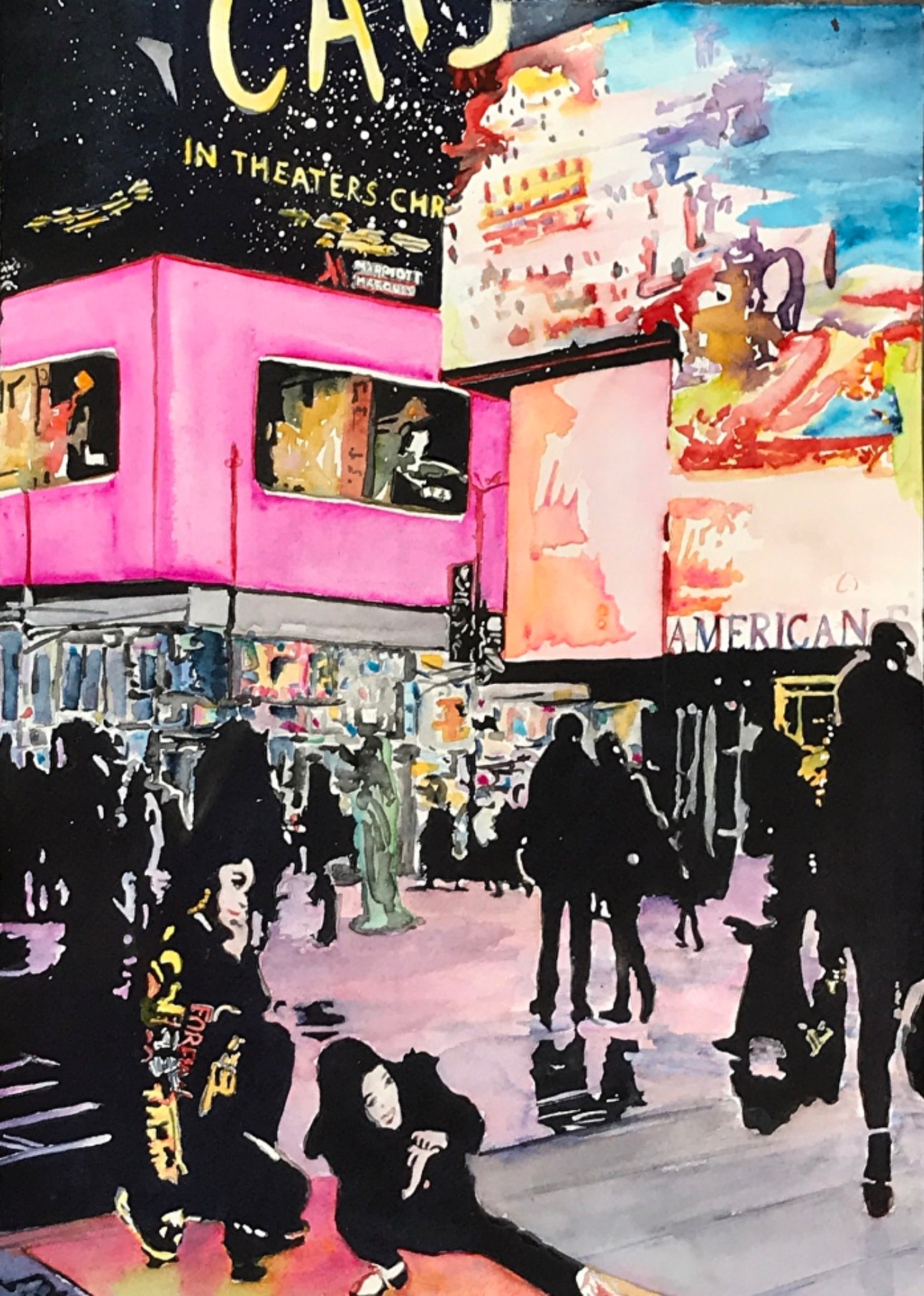 Sold- The Gallery Collection- "FIRST NIGHT IN TIMES SQUARE"