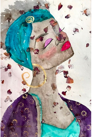 Sold - The Gallery Collection-TIME TO SMELL THE ROSES