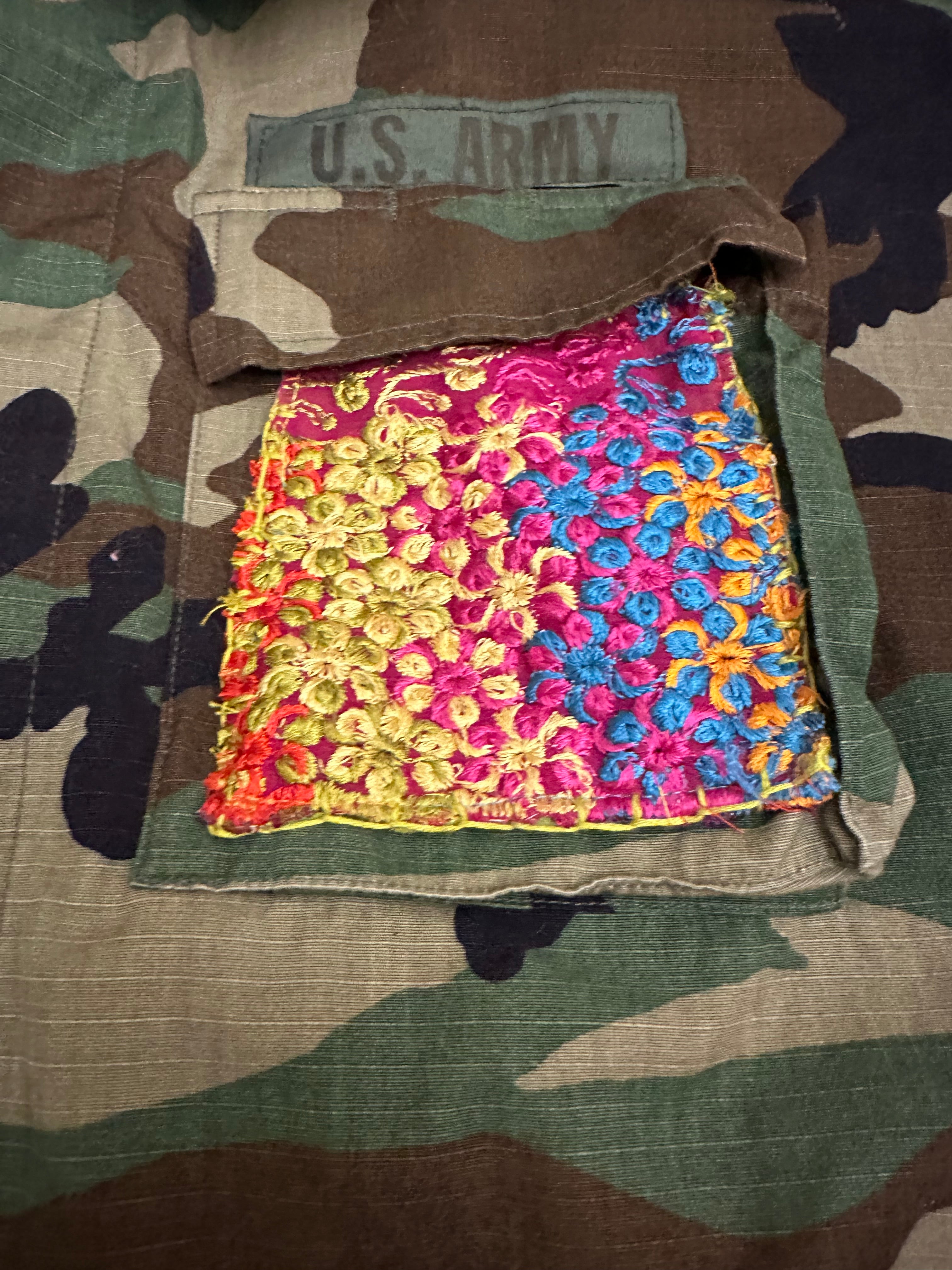Sold -Camo Jacket - Decorated  - Bright