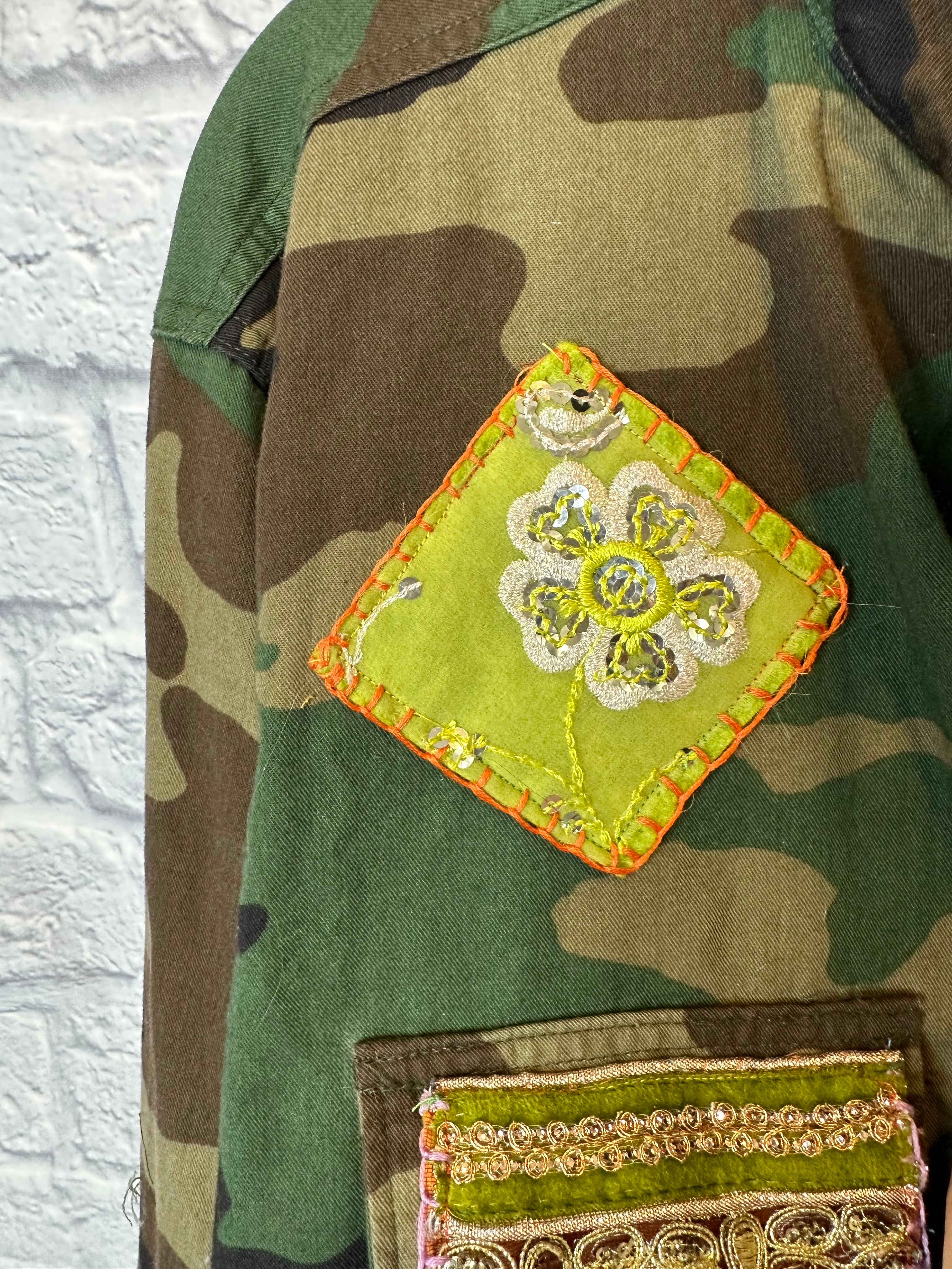 Camo Jacket - Decorated  - Greens